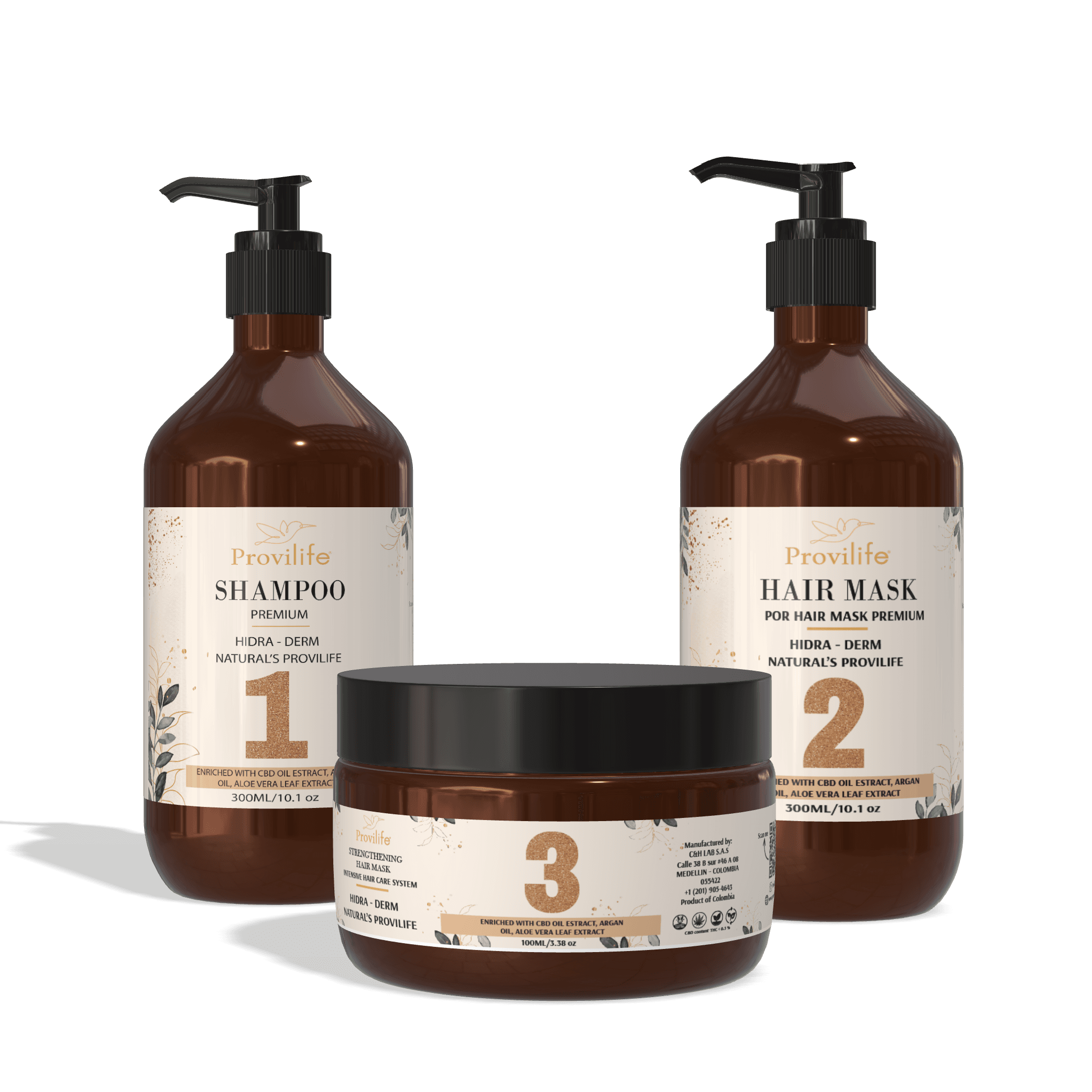 Complete Hydra-Derms Hair Care Kit