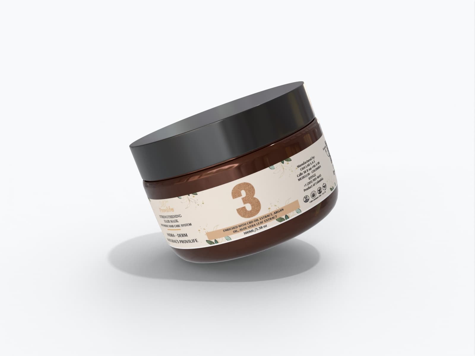 Strengthening Hair Mask Hydra-Derms Naturals Provilife #3